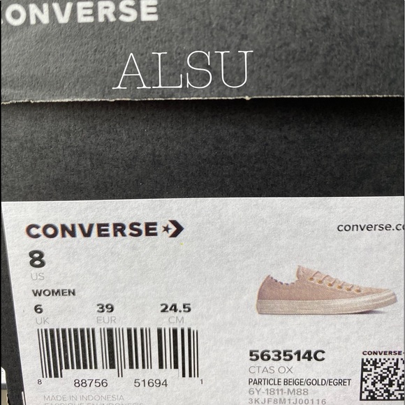 Converse Ctas Low Top Leather Particle Beige W - Picture 8 of 8